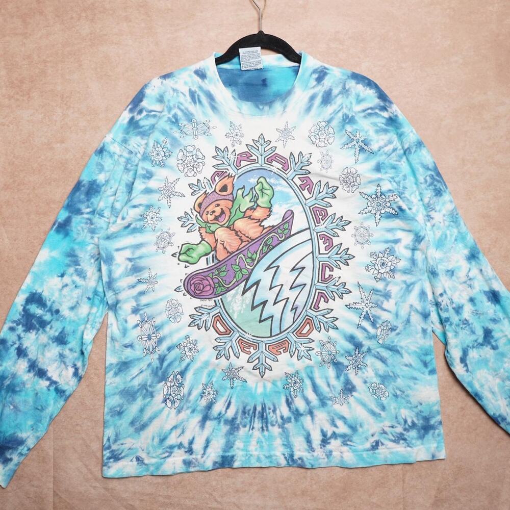 1994 Grateful Dead Liquid Blue Ski Bear Tee XL Vintage Graphic